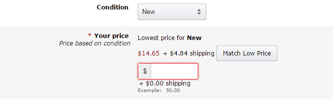 Condition and Price